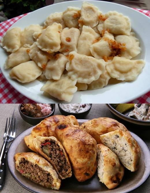 Pierogi cu rață